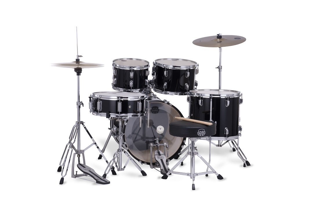 Mapex Comet Fusion 20'' - 5 FÛts - Dark Black - Batterie Acoustique Fusion - Variation 1