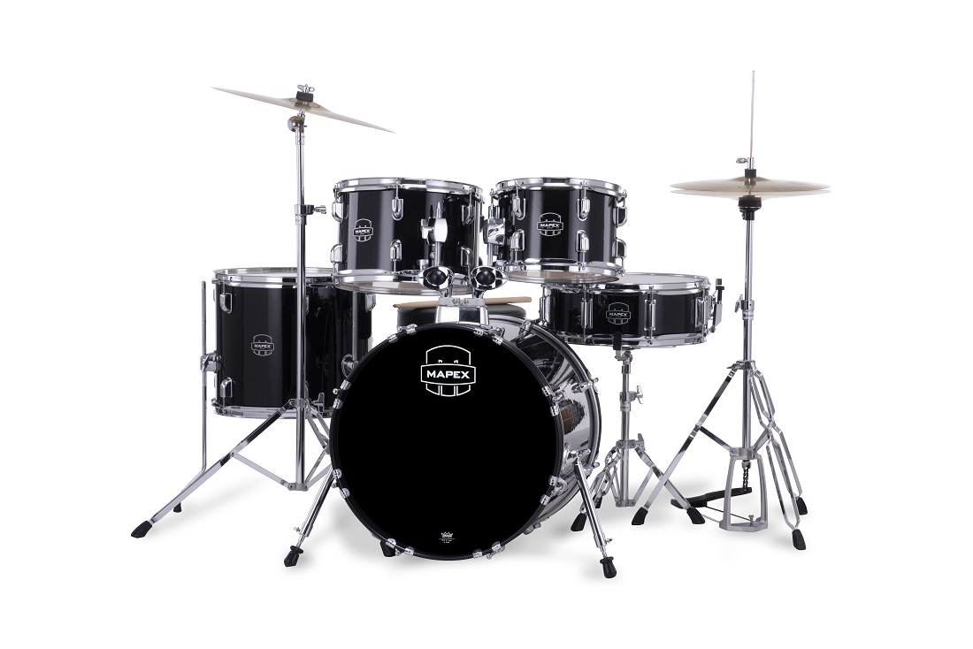 Mapex Comet Fusion 20'' - 5 FÛts - Dark Black - Batterie Acoustique Fusion - Variation 2