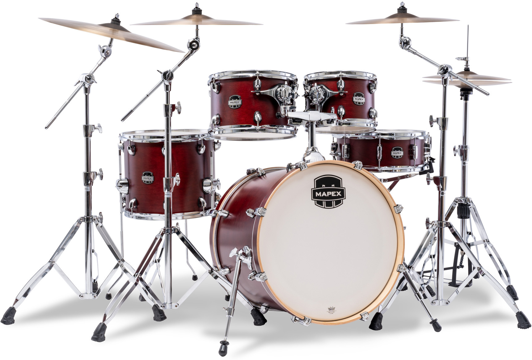 Mapex Mars Maple 20'' / 5f - 5 FÛts - Merlot Satin - Batterie Acoustique Fusion - Main picture