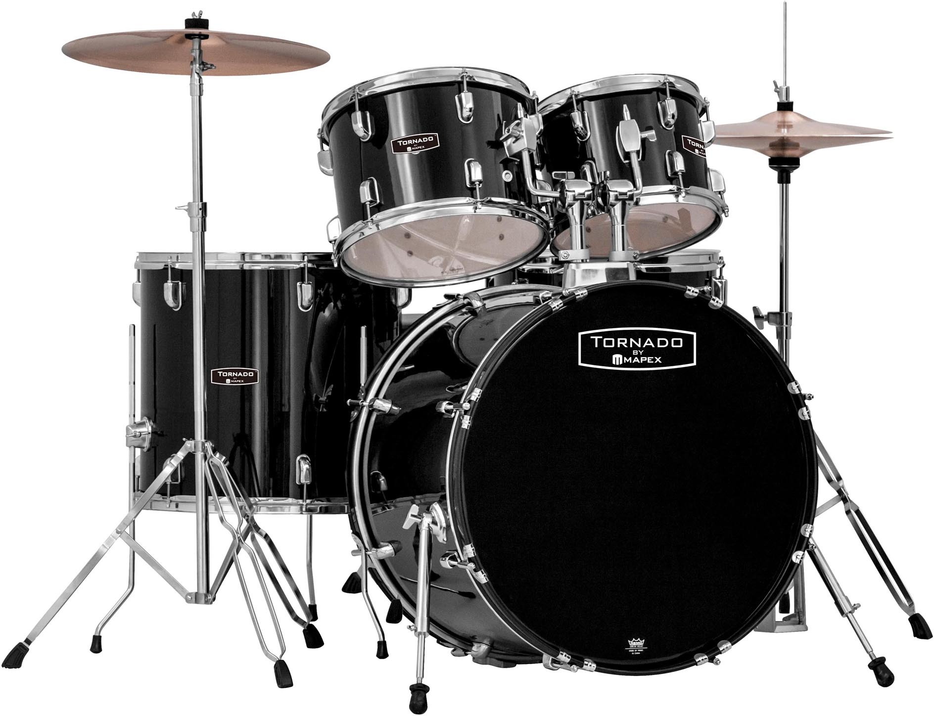 Mapex Tnd5294ftcdk Tornado Standard 22 - 5 FÛts - Black - Batterie Acoustique Fusion - Main picture