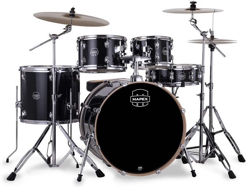 Mapex Venus Rock 22'' - 5 FÛts - Black Galaxy Sparkle - Batterie Acoustique Rock - Main picture