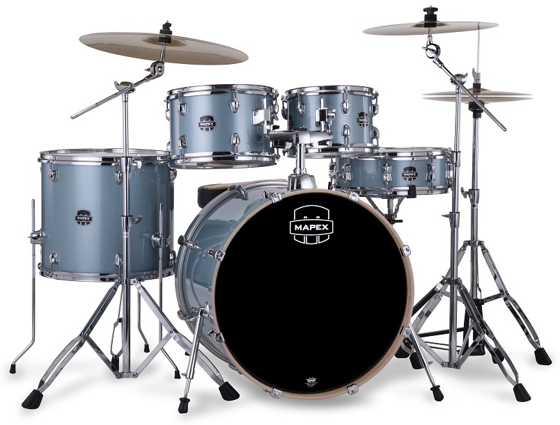 Mapex Venus Rock 22'' - 5 FÛts - Aqua Blue Sparkle - Batterie Acoustique Rock - Main picture