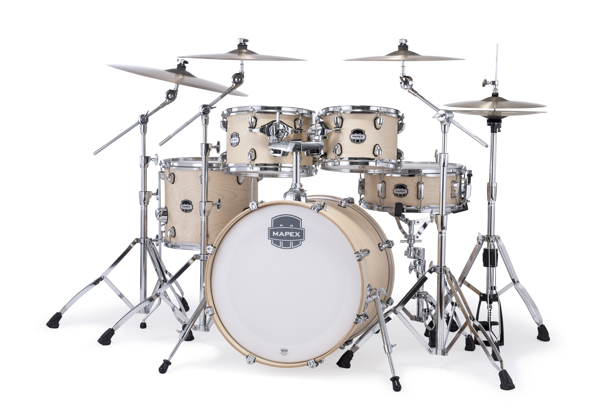Mapex Mars Maple 20'' / 5f - 5 FÛts - Natural Satin - Batterie Acoustique Fusion - Variation 1