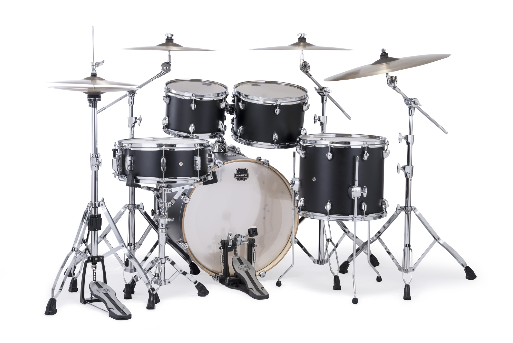 Mapex Mars Maple 20'' / 5f - 5 FÛts - Matte Black - Batterie Acoustique Fusion - Variation 2