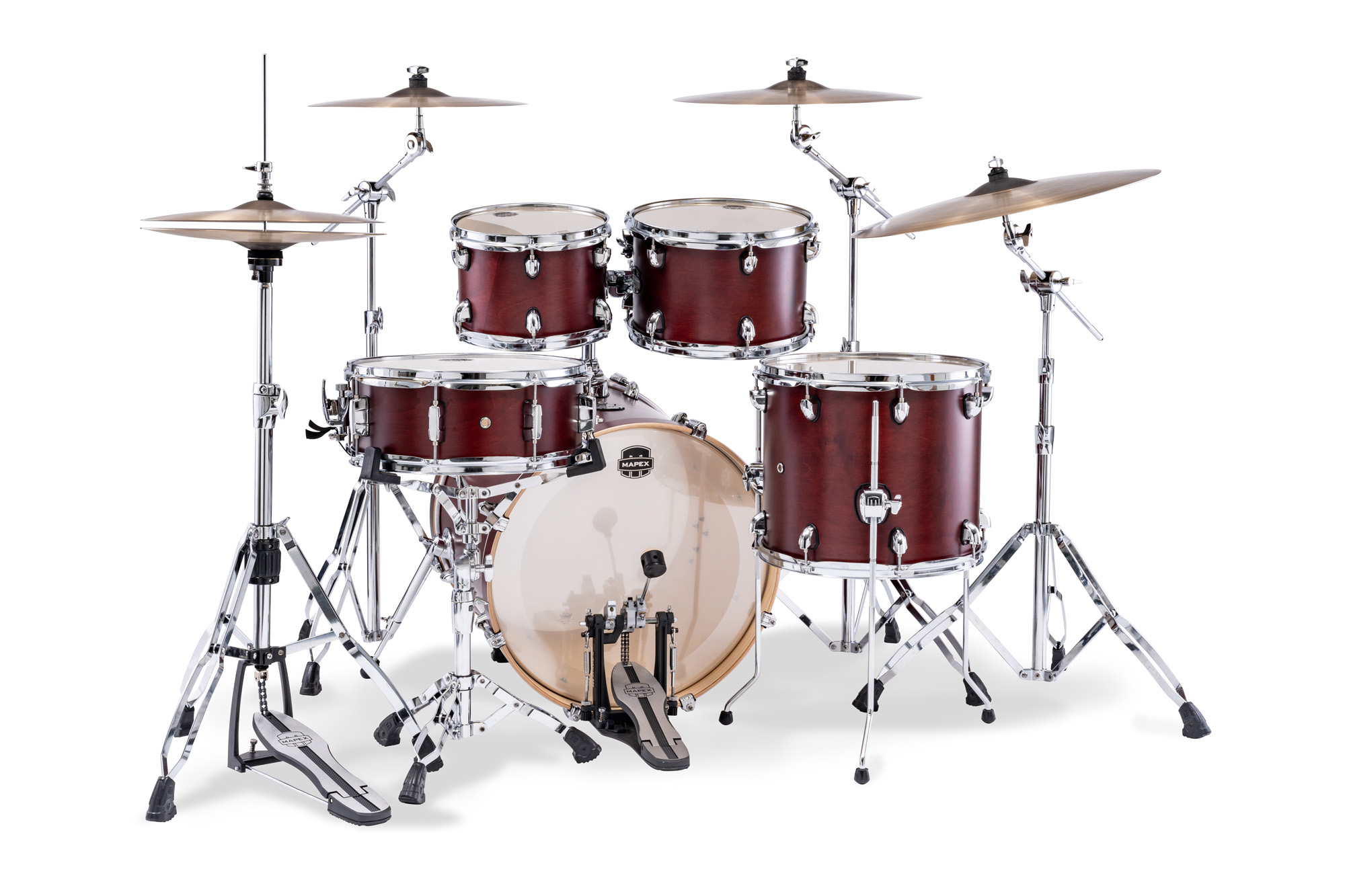 Mapex Mars Maple 20'' / 5f - 5 FÛts - Merlot Satin - Batterie Acoustique Fusion - Variation 2