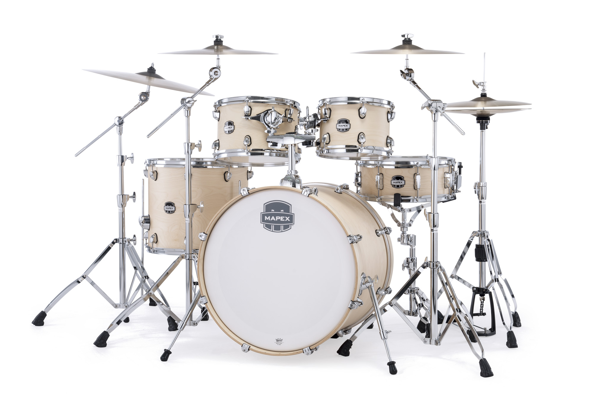 Mapex Mars Maple 22'' / 5f - 5 FÛts - Natural Satin - Batterie Acoustique Rock - Variation 1