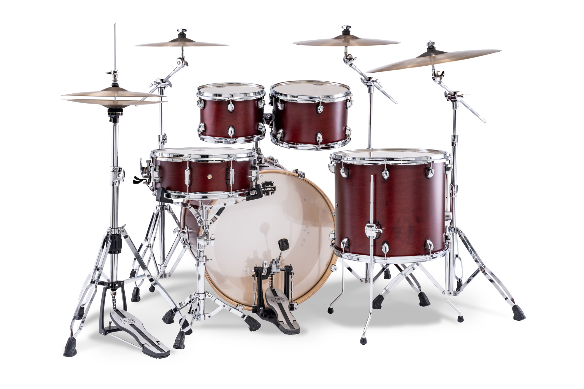 Mapex Mars Maple 22'' / 5f - 5 FÛts - Merlot Satin - Batterie Acoustique Rock - Variation 2