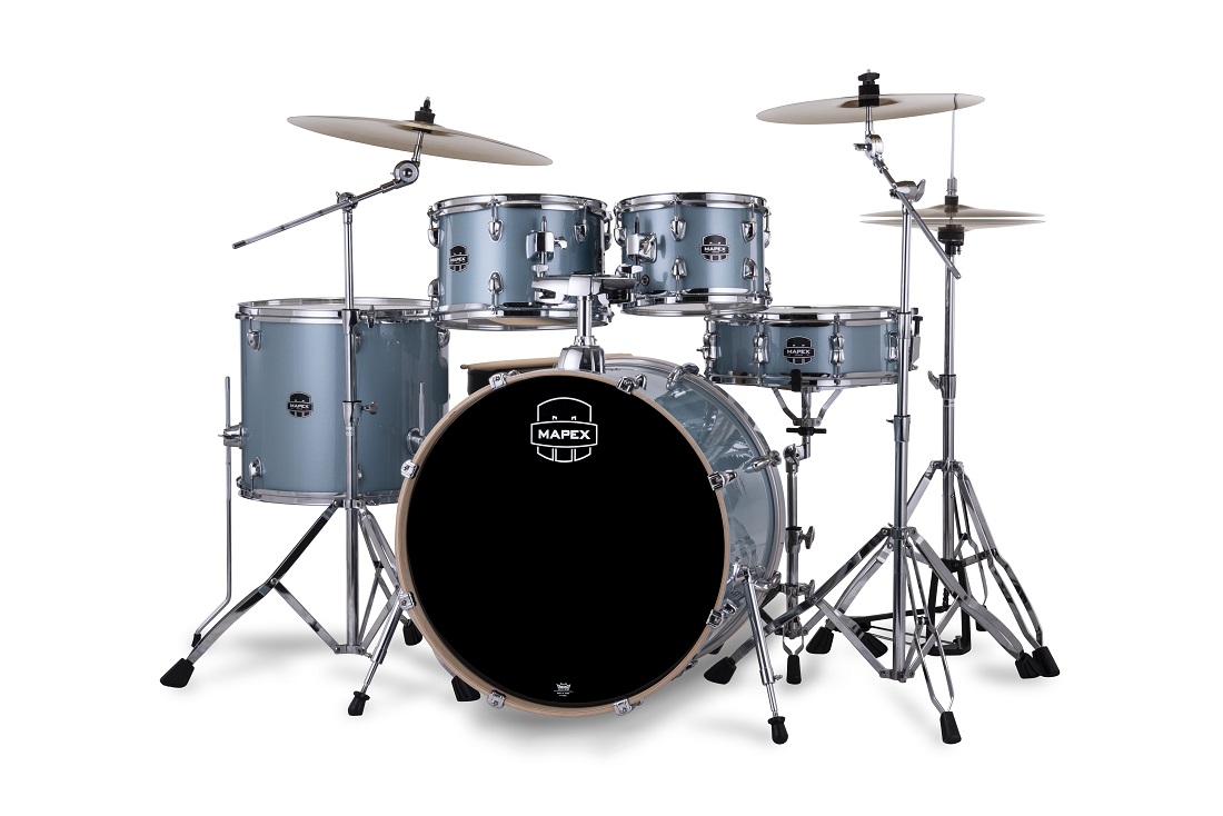 Mapex Venus Rock 22'' - 5 FÛts - Aqua Blue Sparkle - Batterie Acoustique Rock - Variation 2