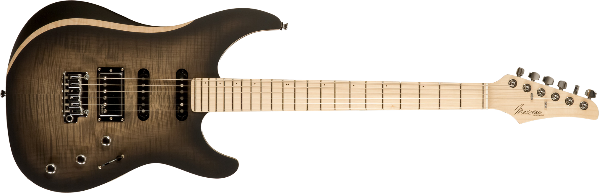 Marceau Guitars Fascinante Standard Hss Trem Mn #s17224 - Black Burst Satin - Guitare Électrique Forme Str - Main picture