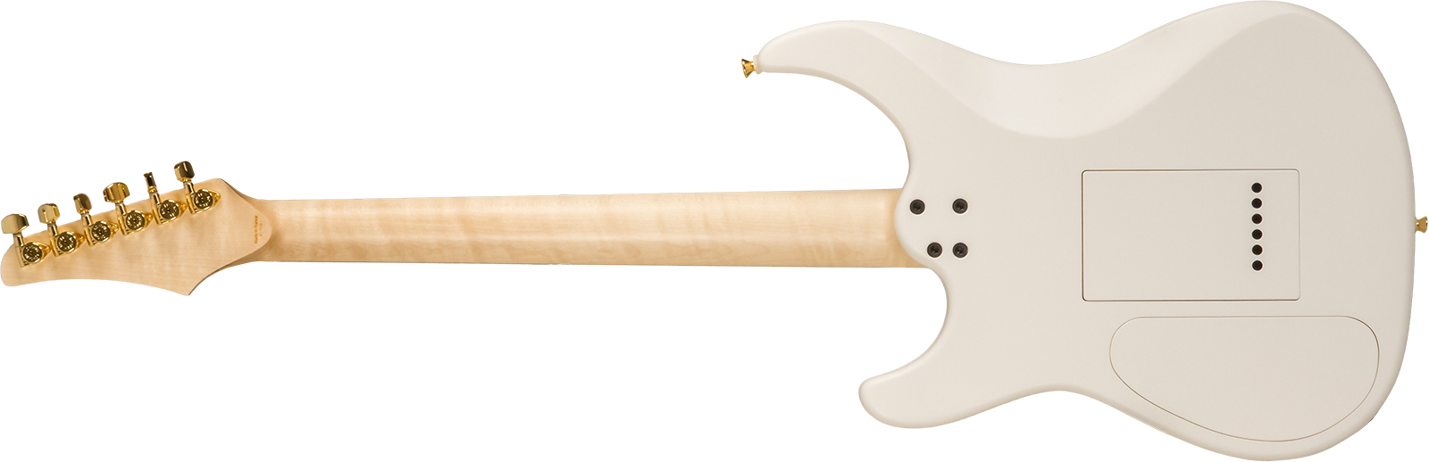 Marceau Guitars Fascinante Standard 2h Trem Ric #s17324 - Arctic White Satin - Guitare Électrique Forme Str - Variation 1