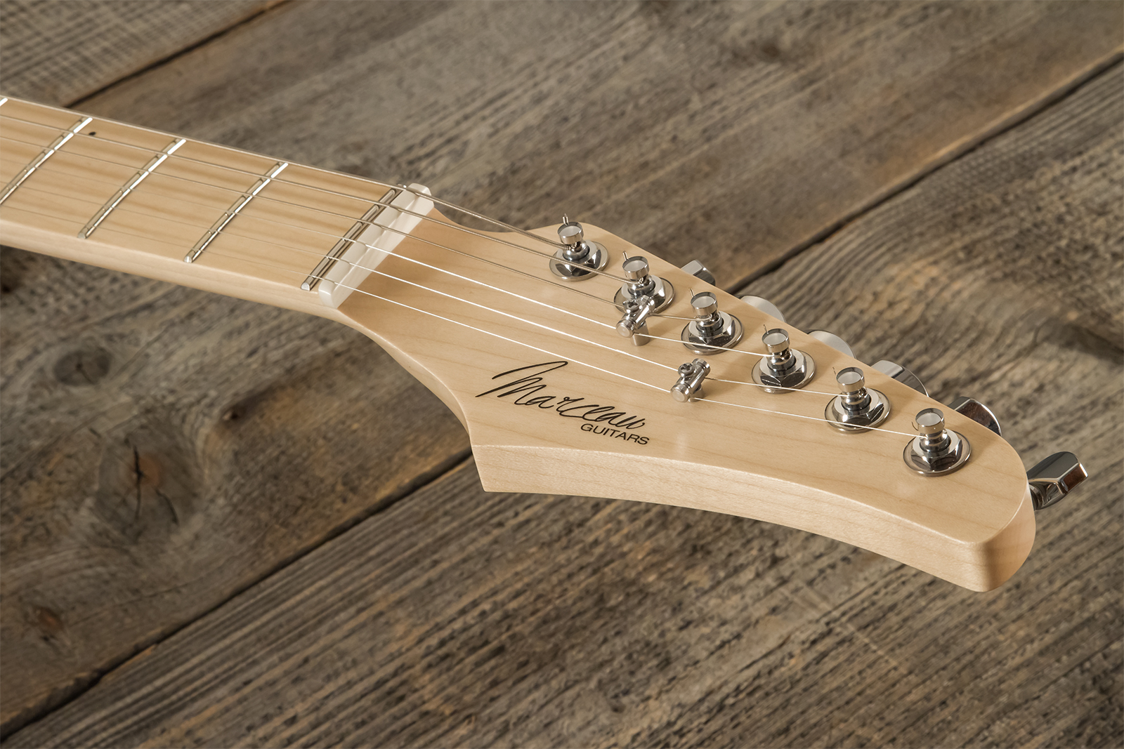 Marceau Guitars Fascinante Standard Hss Trem Mn #s17224 - Black Burst Satin - Guitare Électrique Forme Str - Variation 7