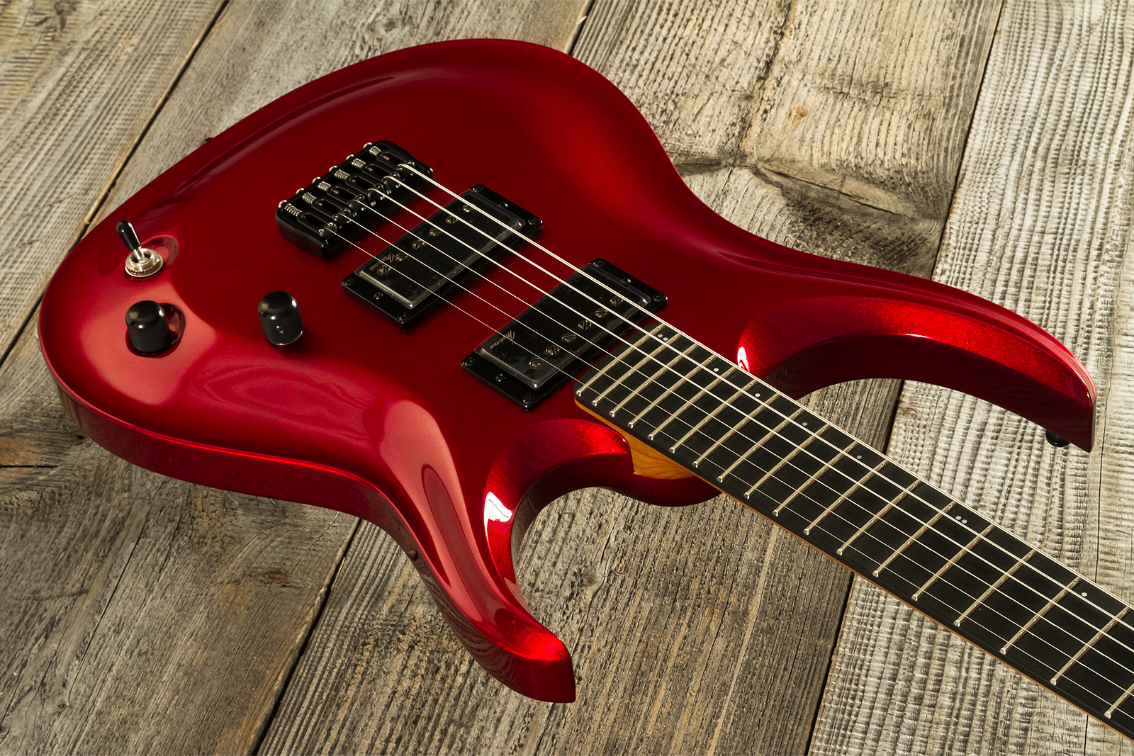 Marceau Guitars Redoutable Standard 2h Ht Ric #s43724 - Candy Apple Red - Guitare Électrique MÉtal - Variation 2