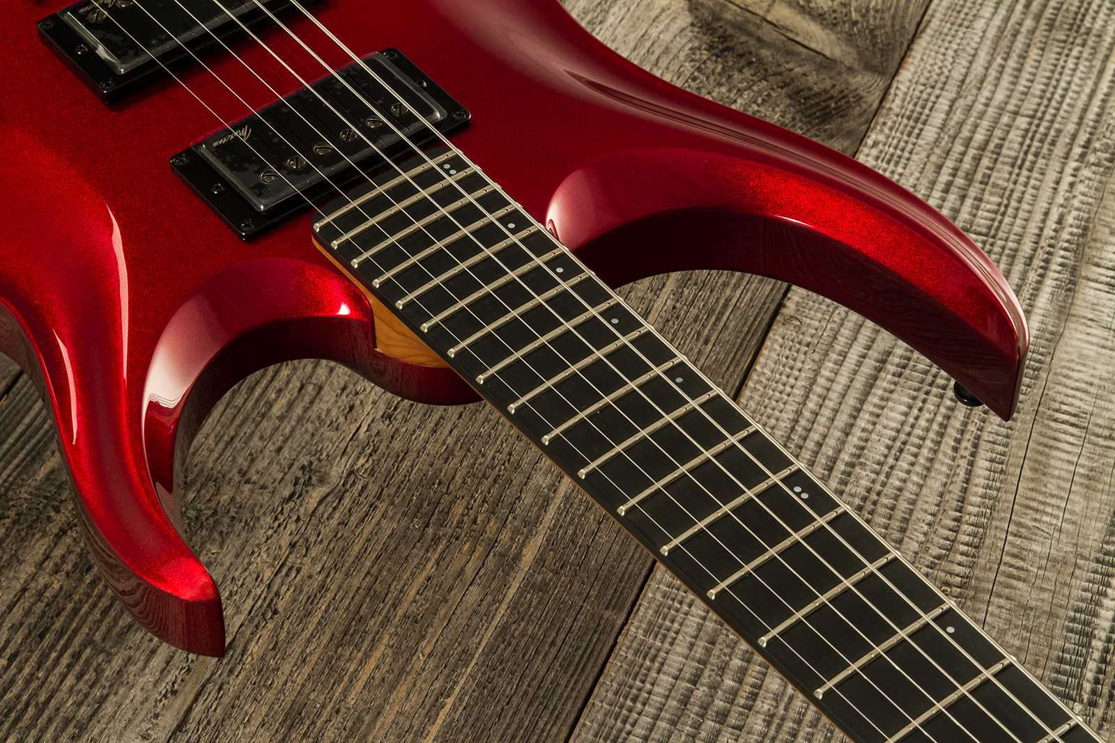 Marceau Guitars Redoutable Standard 2h Ht Ric #s43724 - Candy Apple Red - Guitare Électrique MÉtal - Variation 4