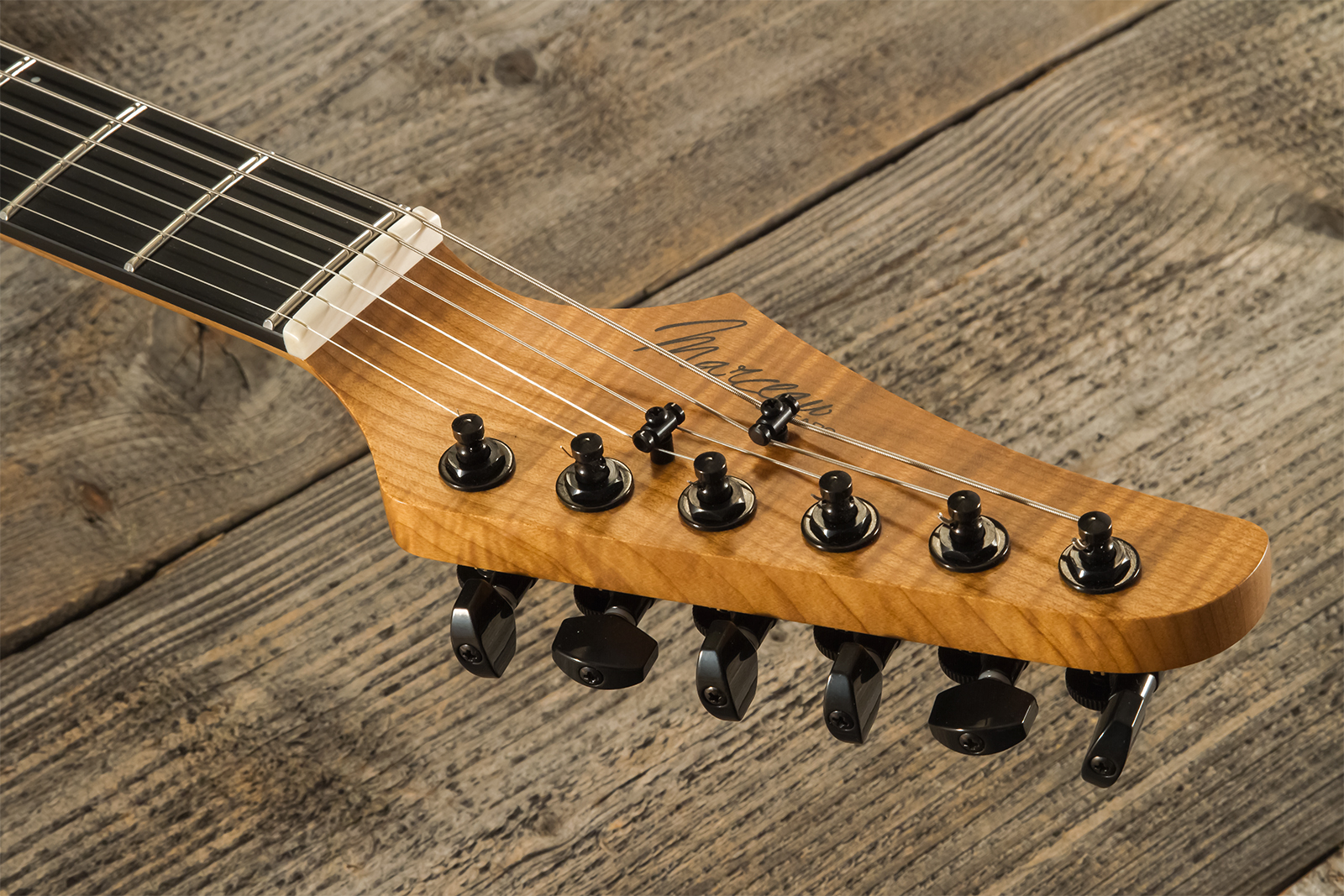 Marceau Guitars Redoutable Standard 2h Ht Ric #s43724 - Candy Apple Red - Guitare Électrique MÉtal - Variation 6