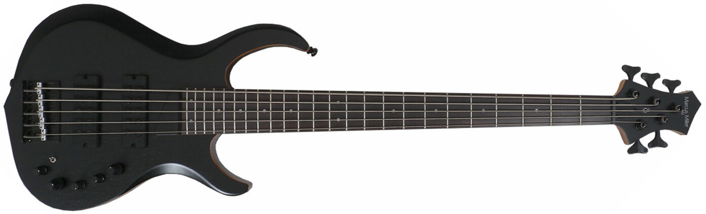 Marcus Miller M2 5st Bks Active Rw - Black Satin - Basse Électrique Solid Body - Main picture