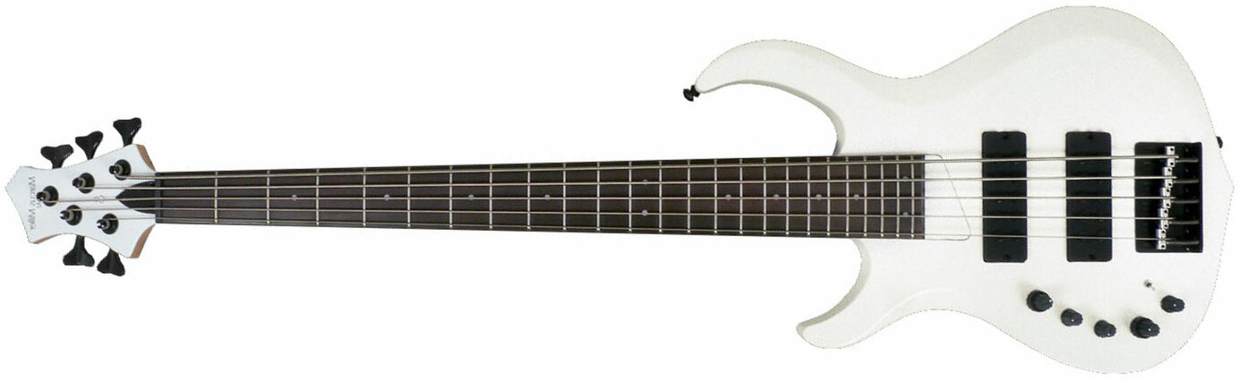 Marcus Miller M2 5st Whp Gaucher Lh Active Rw - White Pearl - Basse Électrique Solid Body - Main picture