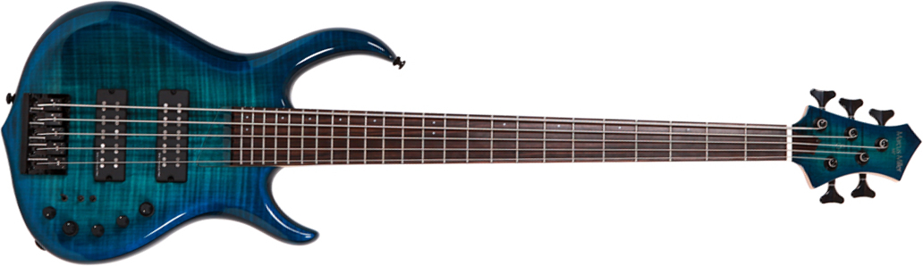 Marcus Miller M7 Alder 5st 2nd Generation 5-cordes Active Eb Sans Housse - Transparent Blue Burst - Basse Électrique Solid Body - Main picture