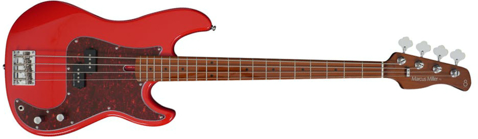 Marcus Miller P5 Alder 4 Fretless Mn - Dakota Red - Basse Électrique Solid Body - Main picture