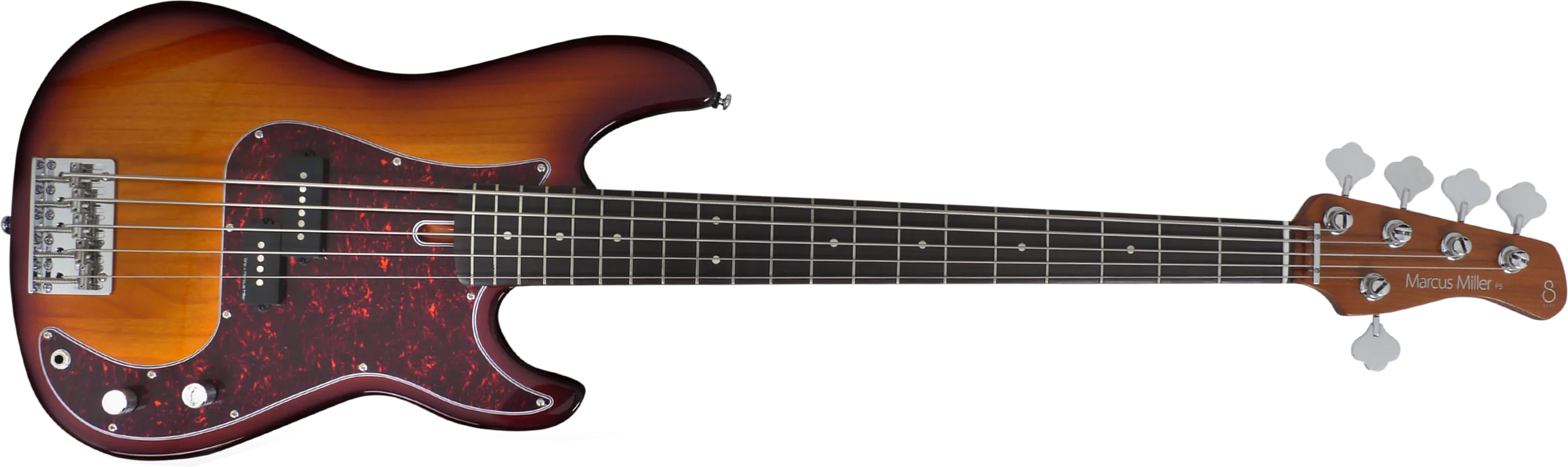 Marcus Miller P5r 5st 5c Rw - Tobacco Sunburst - Basse Électrique Solid Body - Main picture