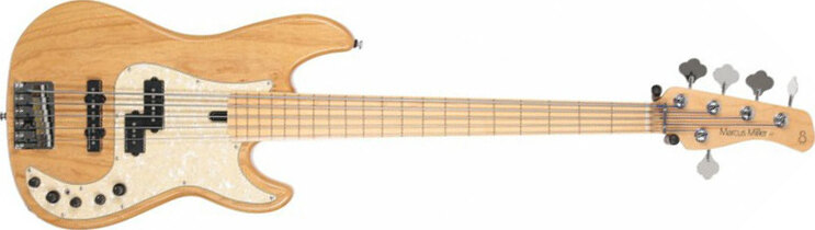 Marcus Miller P7 Swamp Ash Fretless 5st 2nd Generation 5c Active Mn Sans Housse - Natural - Basse Électrique Solid Body - Main picture