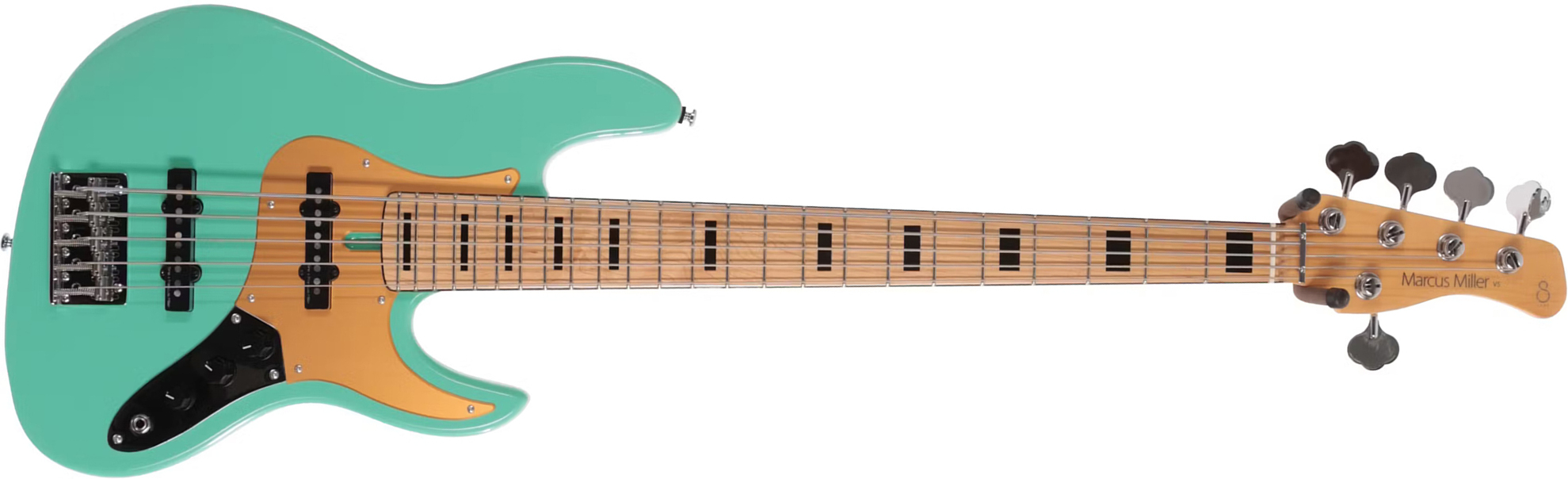 Marcus Miller V5 24 Fret 5st 5c Mn - Mild Green - Basse Électrique Solid Body - Main picture