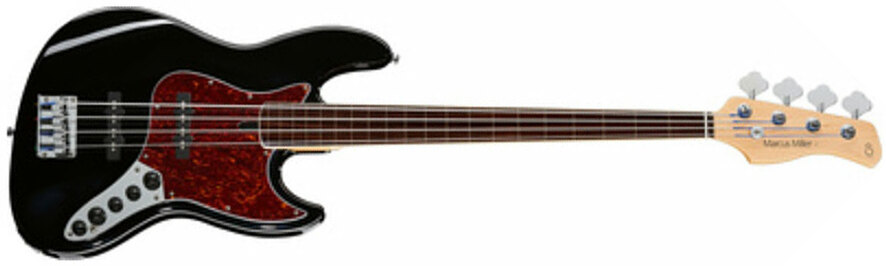 Marcus Miller V7 Alder 4st 2nd Generation Fretless Eb Sans Housse - Black - Basse Électrique Solid Body - Main picture