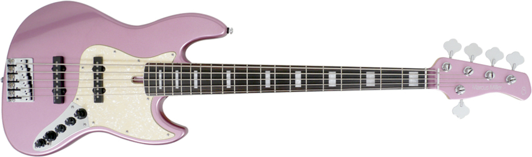 Marcus Miller V7 Alder 5st 2nd Generation 5-cordes Eb Sans Housse - Burgundy - Basse Électrique Solid Body - Main picture