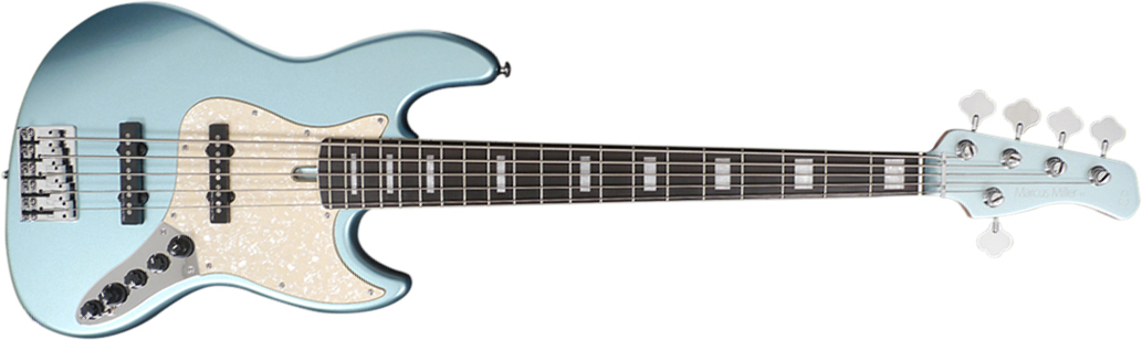 Marcus Miller V7 Alder 5st 2nd Generation 5-cordes Eb Sans Housse - Lake Placid Blue - Basse Électrique Solid Body - Main picture