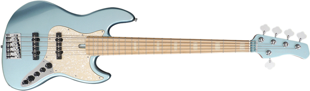 Marcus Miller V7 Swamp Ash 5st 2nd Generation 5-cordes Mn Sans Housse - Lake Placid Blue - Basse Électrique Solid Body - Main picture