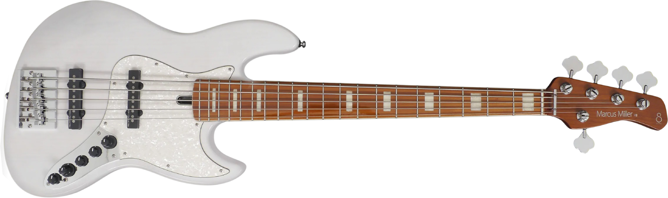 Marcus Miller V8 5st 5c Active Mn - White Blonde - Basse Électrique Solid Body - Main picture