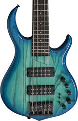 Basse électrique solid body Marcus miller M5 Swamp Ash 5ST - Transparent blue