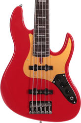 Basse électrique solid body Marcus miller V5 24 Fret 5ST - Dakota red