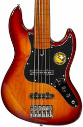 Basse électrique solid body Marcus miller V5 Alder Fretless 5ST - Tobacco sunburst