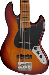 Basse électrique solid body Marcus miller V5 Alder 5ST - Tobacco sunburst