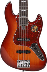 Marcus Miller V7 Alder 5ST 5-String Fretless (2nd Gen) - tobacco sunburst