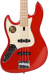 Basse électrique solid body Marcus miller V7 Swamp Ash 4ST 2nd Gen Gaucher (No Bag) - Bright metallic red