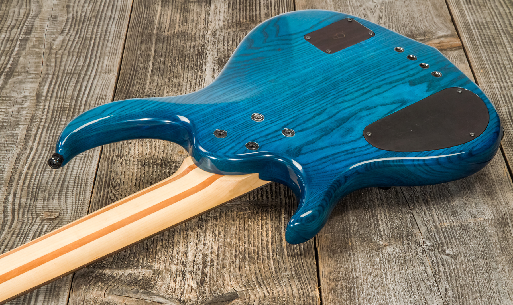 Marcus Miller M5 Swamp Ash 4st Fl Active Eb - Transparent Blue - Basse Électrique Solid Body - Variation 4