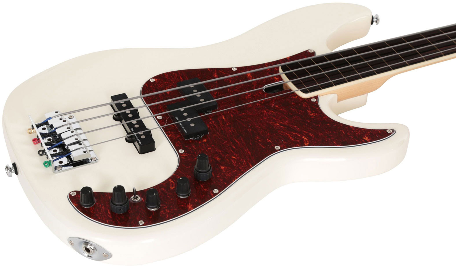 Marcus Miller P7 Alder 4st Fretless 2nd Generation Active Eb - Antique White - Basse Électrique Solid Body - Variation 2