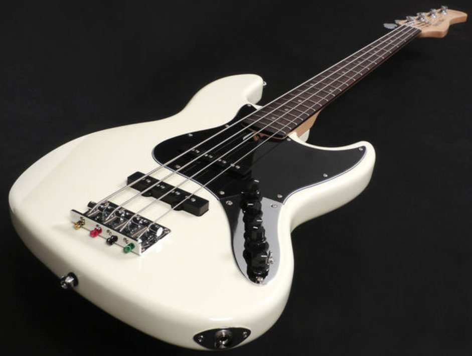 Marcus Miller V3 4st Awh Gaucher Lh Active Rw - Antique White - Basse Électrique Solid Body - Variation 2