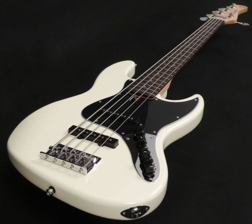 Marcus Miller V3 5st 2nd Generation Awh Active Rw - Antique White - Basse Électrique Solid Body - Variation 2