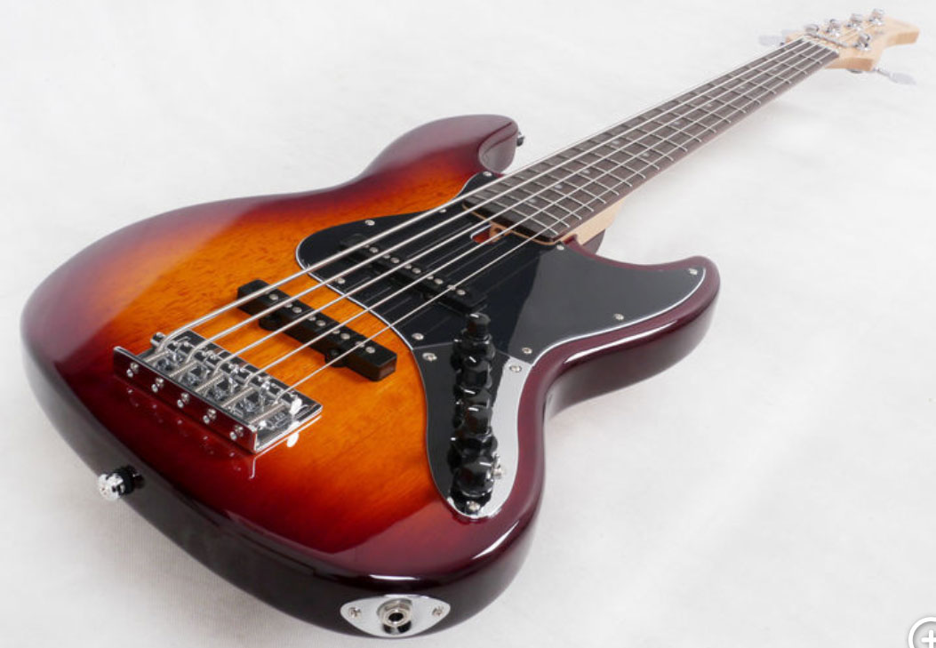 Marcus Miller V3 5st Ts Gaucher Lh Active Rw - Tobacco Sunburst - Basse Électrique Solid Body - Variation 2