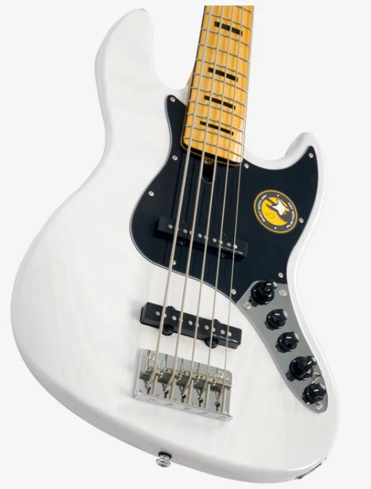 Marcus Miller V7 Vintage Alder 5st Awh Mn Active - Antique White - Basse Électrique Solid Body - Variation 2