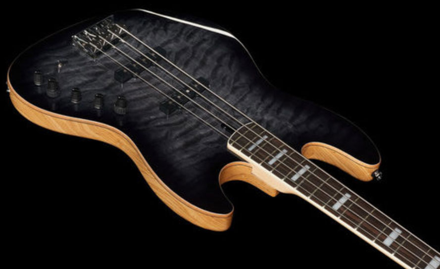 Marcus Miller V9 Swamp Ash 4st 2nd Generation Eb Sans Housse - Transparent Black - Basse Électrique Solid Body - Variation 2