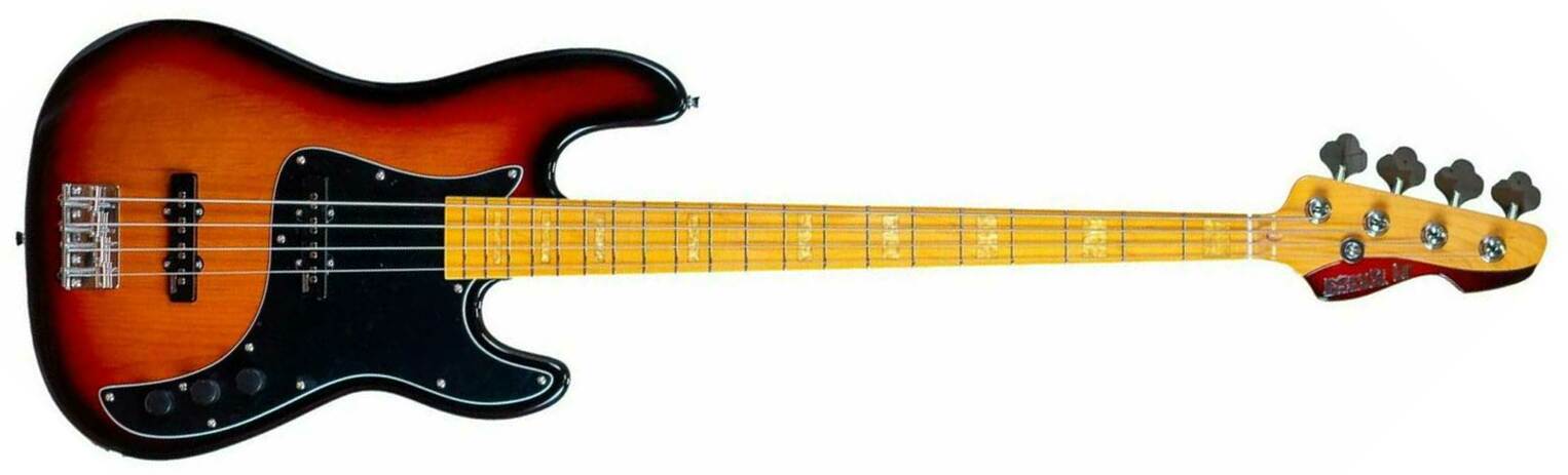 Markbass Mb Gv 4 Gloxy Cr Mp Passive Mn - 3-tone Sunburst - Basse Électrique Solid Body - Main picture