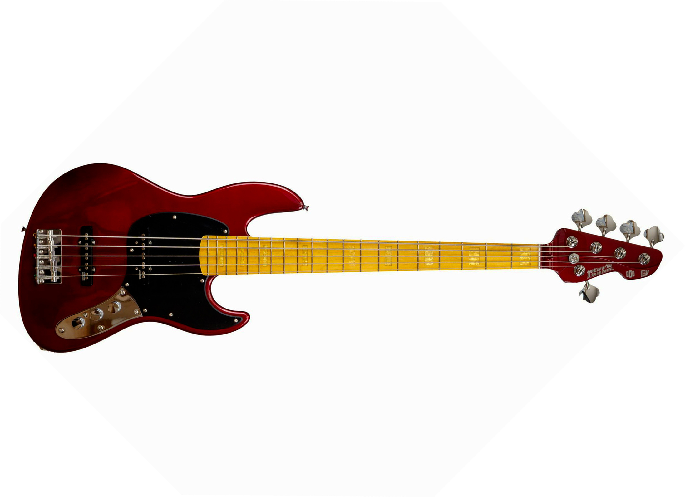 Markbass Mb Gv 5c Cr Mp Fc Passive Gloxy Gog Mn - Red Passion - Basse Électrique Solid Body - Main picture