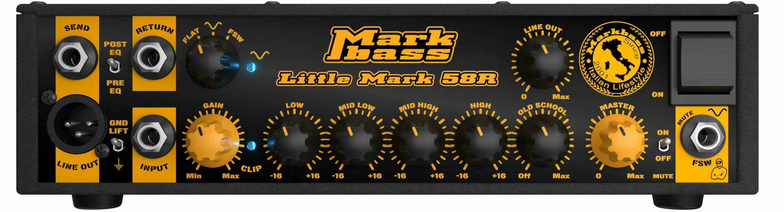 Markbass Little Mark 58r Head 500w - TÊte Ampli Basse - Variation 1