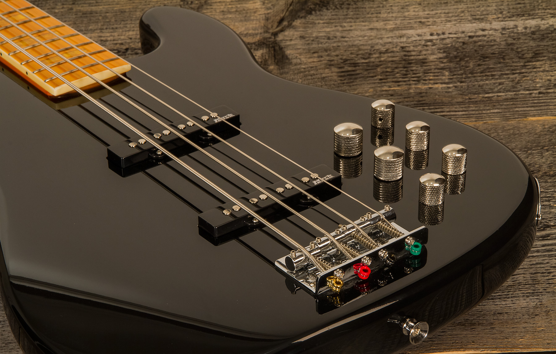 Markbass Mb Gv 4 Gloxy Val Cr Mp Active Mn - Black - Basse Électrique Solid Body - Variation 5
