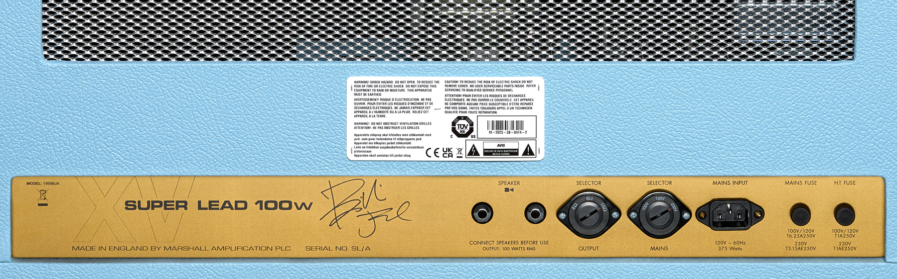 Marshall Billie Joe Armstrong 1959 Bja Handwired Head Signature 100w El34 - Ampli Guitare Électrique TÊte / PÉdale - Variation 4