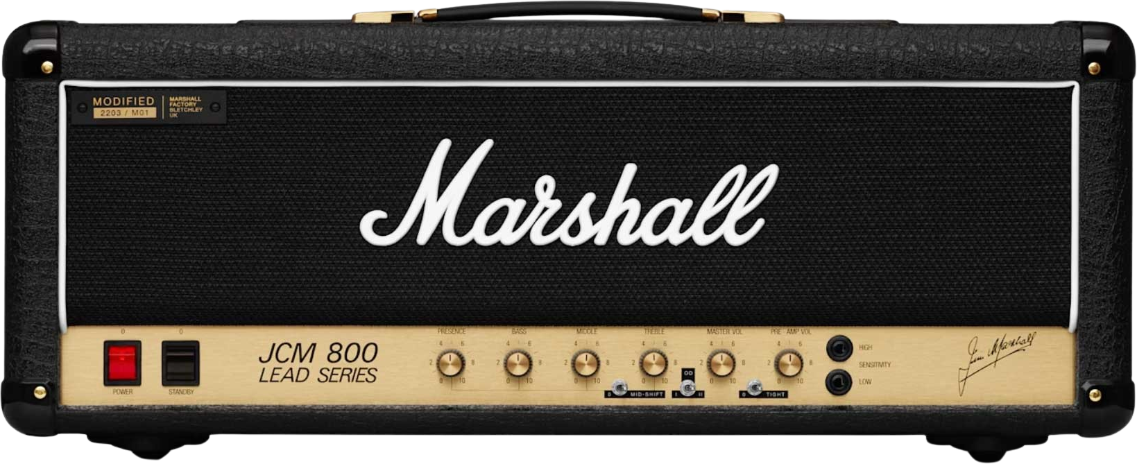 Marshall Jcm800 Modified 2203 100w El34 - Ampli Guitare Électrique TÊte / PÉdale - Main picture