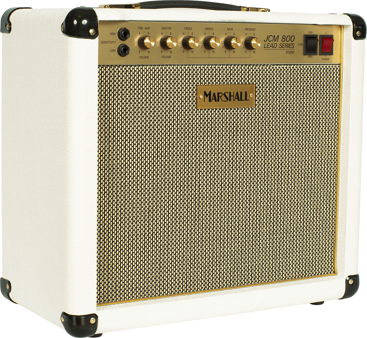 Marshall Studio Classic Sc20c 5/20w 1x10 White Elephant Grain - Ampli Guitare Électrique Combo - Main picture